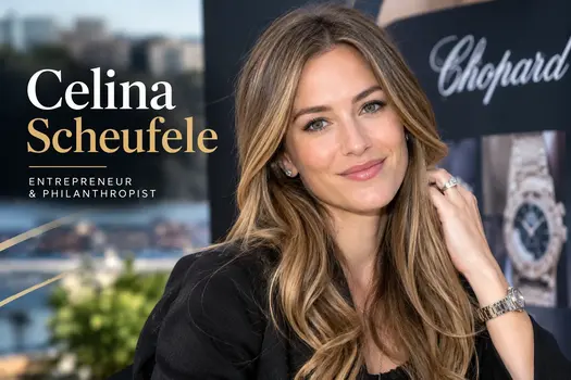 Celina Scheufele portrait in an elegant luxury event setting