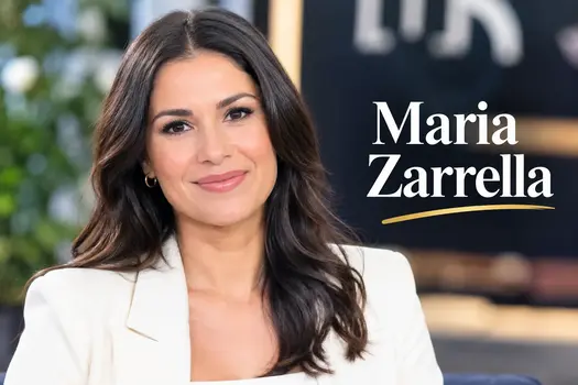 Maria Zarrella professional portrait with dark hair and elegant white blazer